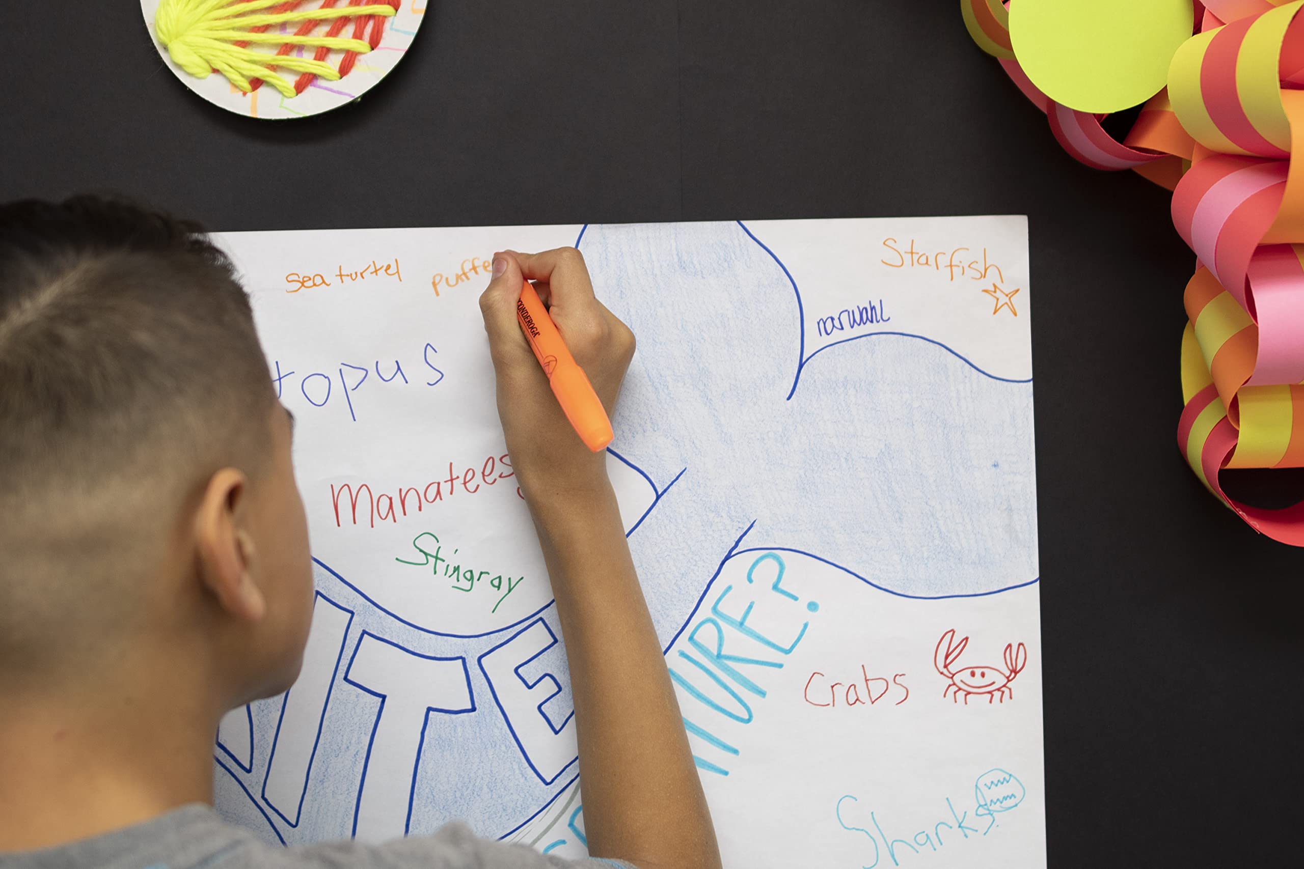 Prang (Formerly Art Street) Art & Easel Roll, White, 18" x 100', 1 Roll - Image 5