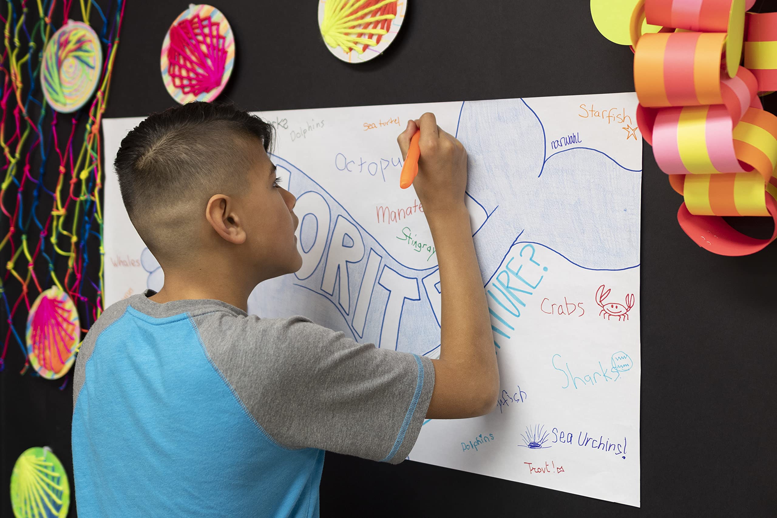 Prang (Formerly Art Street) Art & Easel Roll, White, 18" x 100', 1 Roll - Image 4