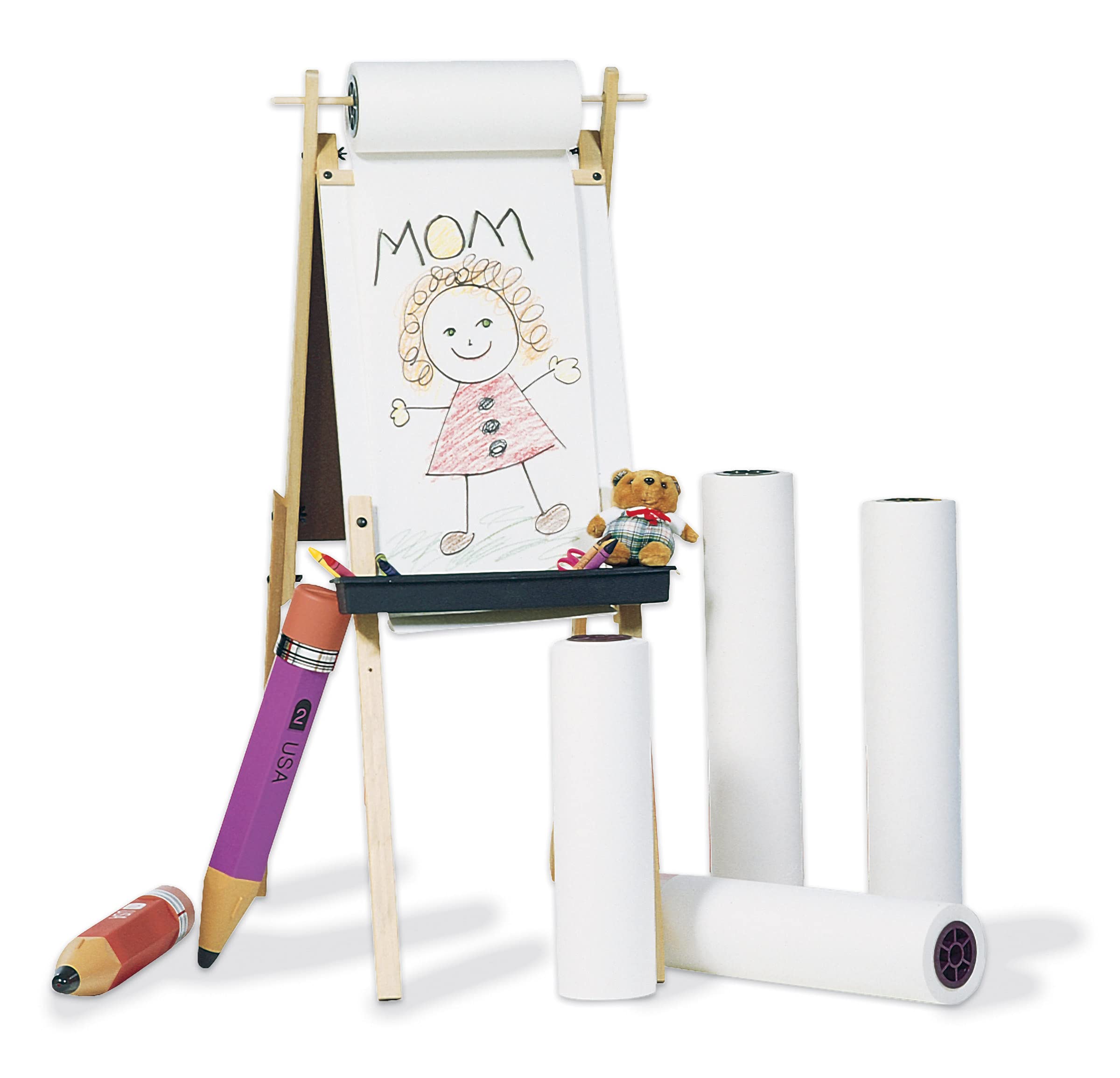 Prang (Formerly Art Street) Art & Easel Roll, White, 18" x 100', 1 Roll - Image 7