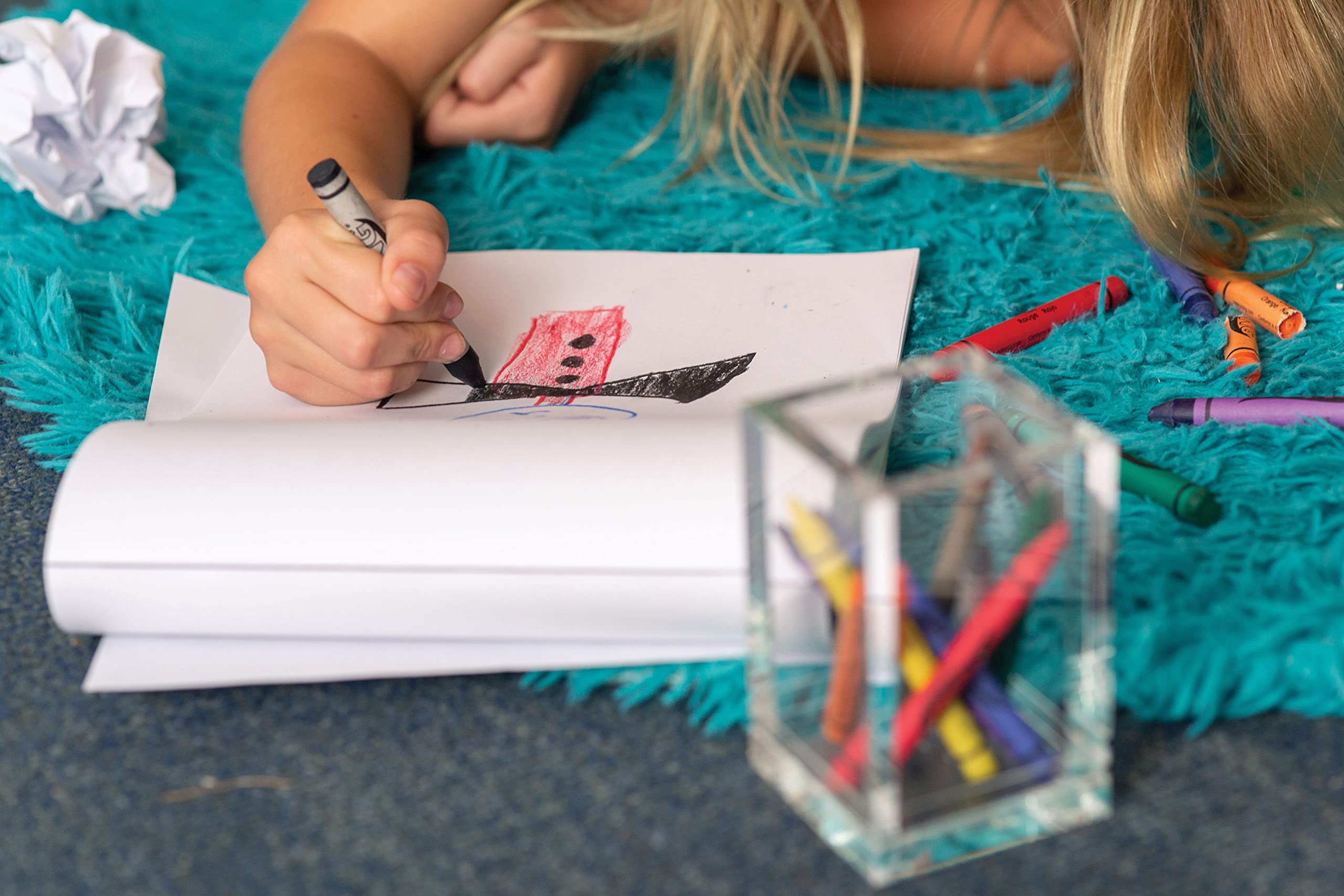 Prang (Formerly Art Street) Drawing & Color Paper Pad, White, Beginner Weight, 9" x 12", 60 Sheets - Image 5