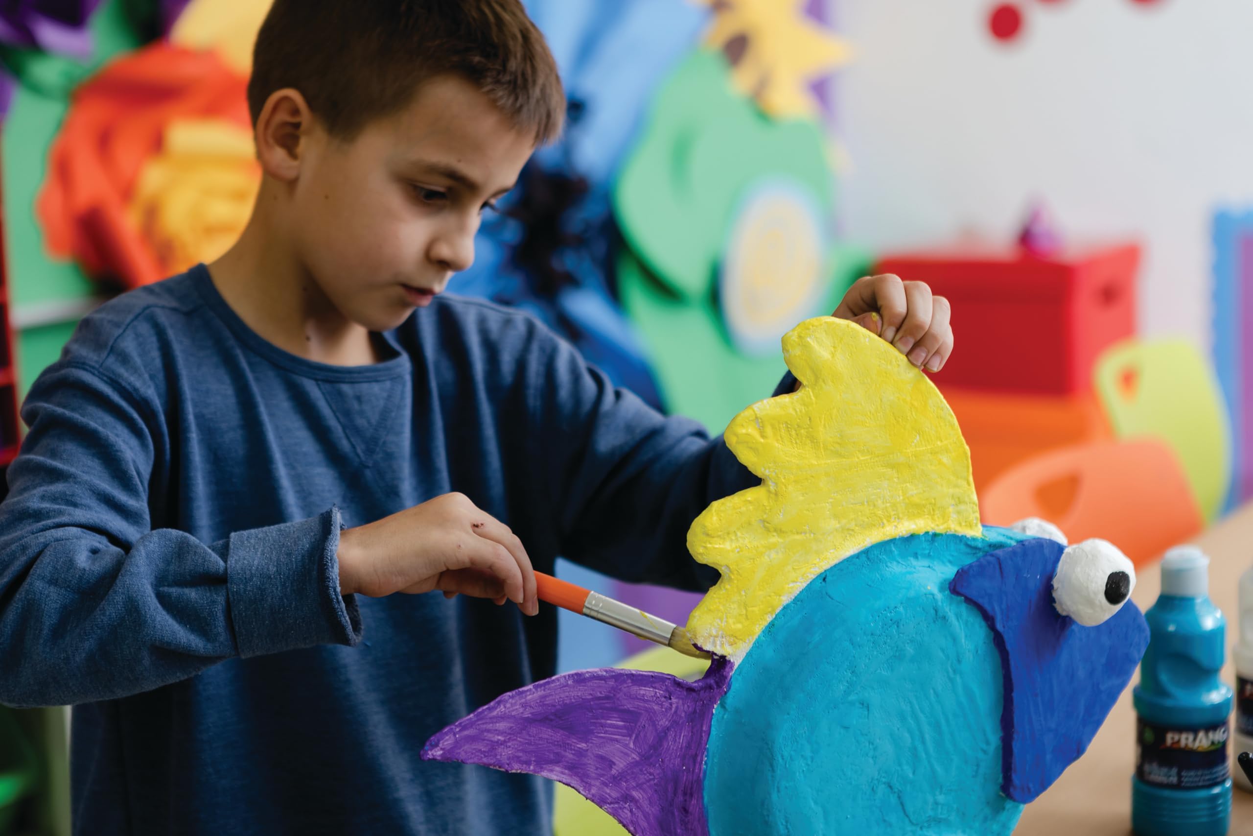 Prang Ready-to-Use Tempera Paint, Blue, 32 Oz., 1 Count - Image 7