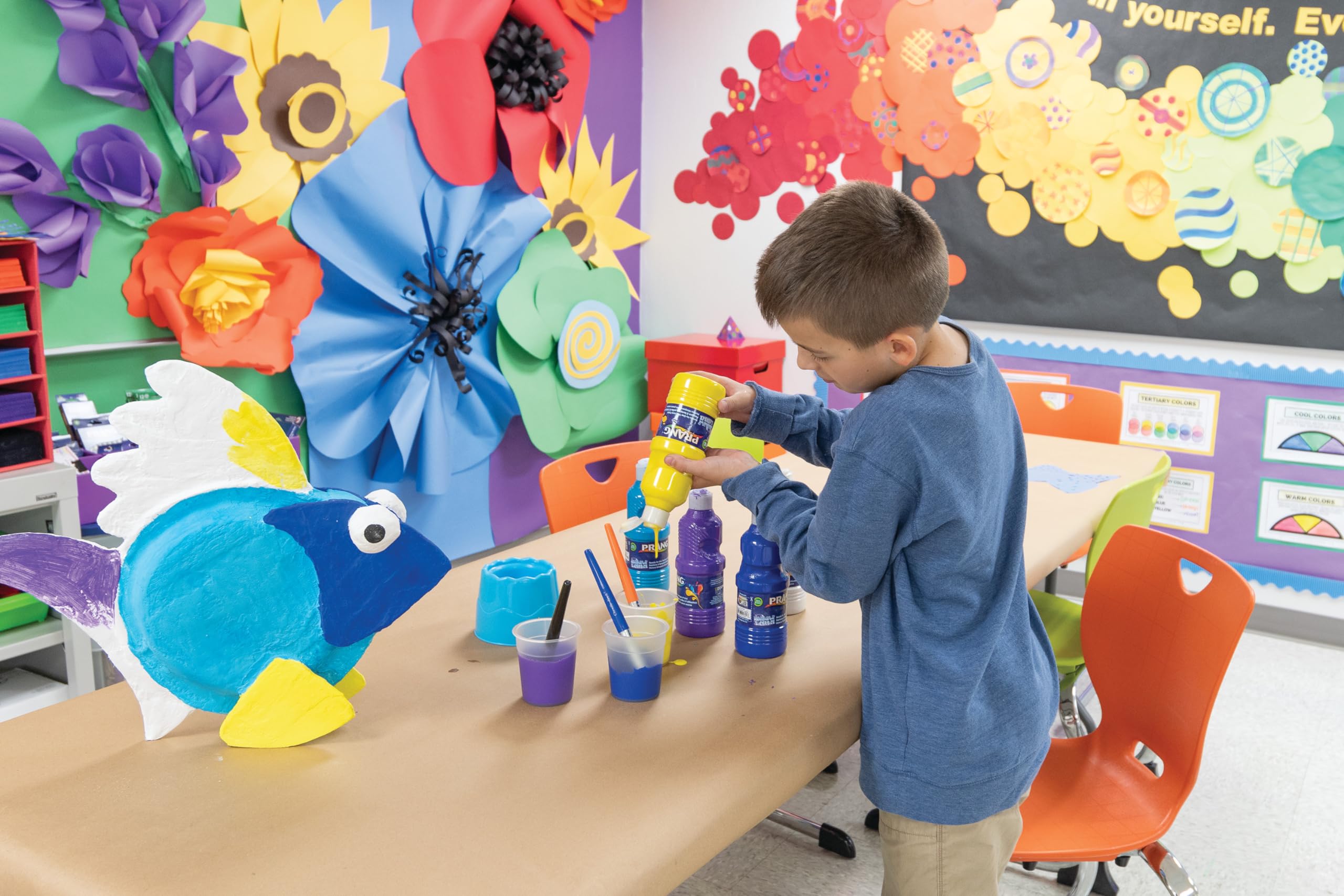 Prang Ready-to-Use Tempera Paint, Violet, 32 Oz., 1 Count - Image 6