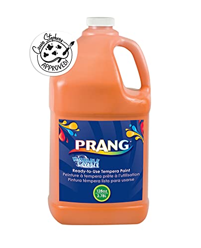Prang Ready-to-Use Washable Tempera Paint, Gallon, Orange - Image 3