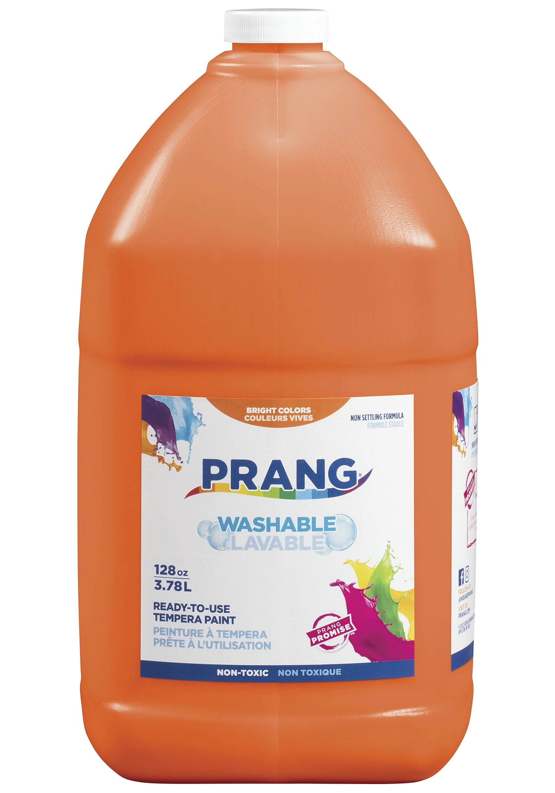 Prang Ready-to-Use Washable Tempera Paint, Gallon, Orange - Image 4