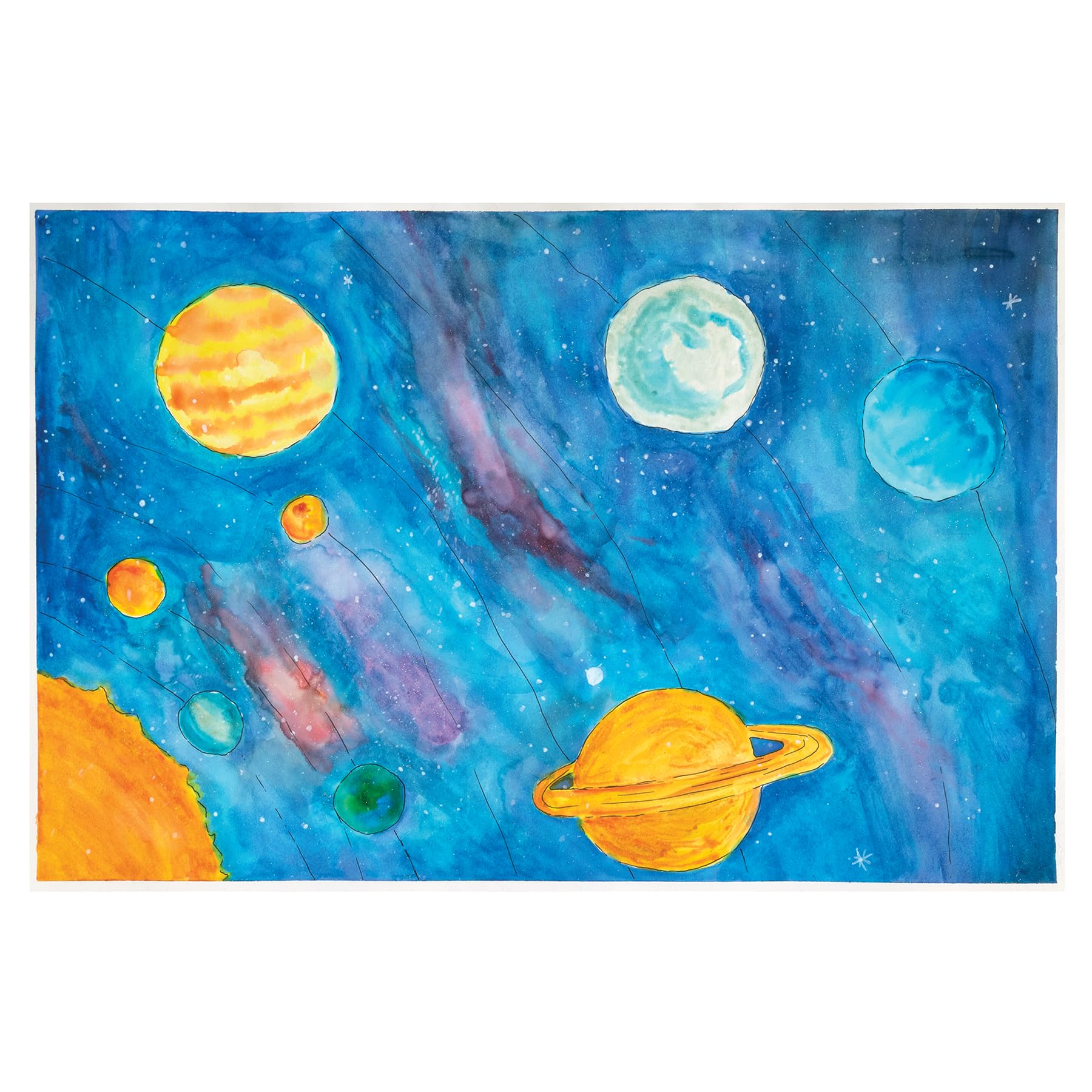 Prang Semi-Moist Watercolor Refill Half Pans Violet - Image 3