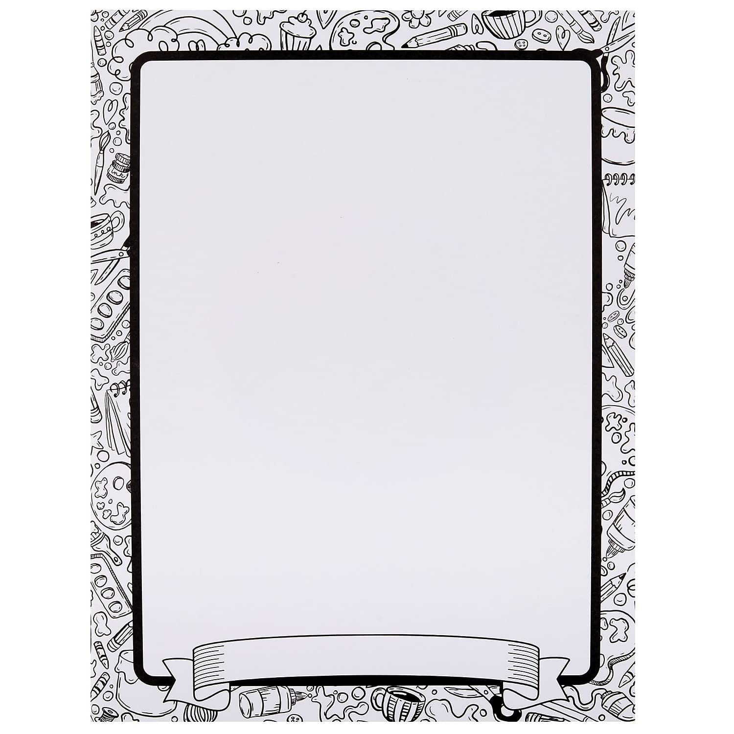 Prang Sketch Smart, 11-inch x 8.5-inch, Sketch Book, White, 40 Sheets/Book, 12/Pack (PAC4819) - Image 5